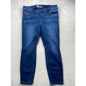 KUT from the Kloth Stevie Distressed Skinny‎ Jeans Dark Wash Size 14